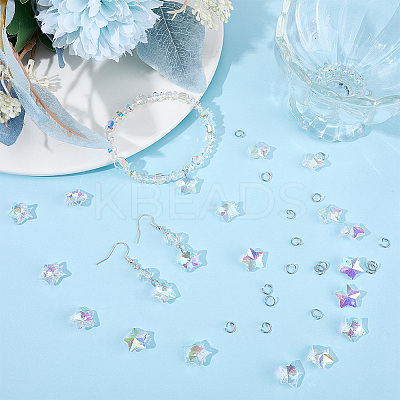 50Pcs Electroplate Glass Charms GLAA-SP0001-89-1