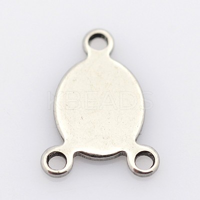 Tarnish Resistant Oval 201 Stainless Steel Chandelier Component Links STAS-P073-26-1
