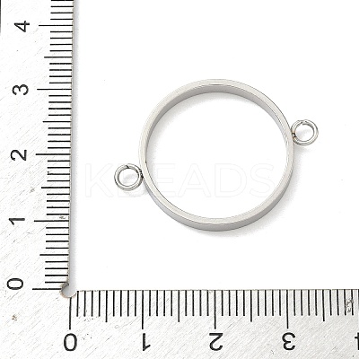 304 Stainless Steel Open Back Bezel Connector Charms STAS-B126-05E-P-1