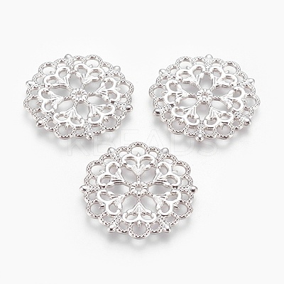 Tibetan Style Filigree Joiners Links TIBE-A11623-P-LF-1