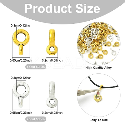 100Pcs 2 Colors Tibetan Style Hangers FIND-YW0008-59-1