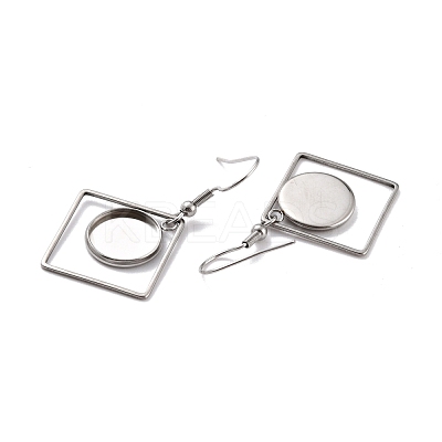 Tarnish Resistant 201 Stainless Steel Earring Hooks STAS-Z036-07P-1