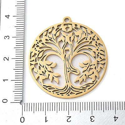 304 Stainless Steel Pendants STAS-R116-08G-1