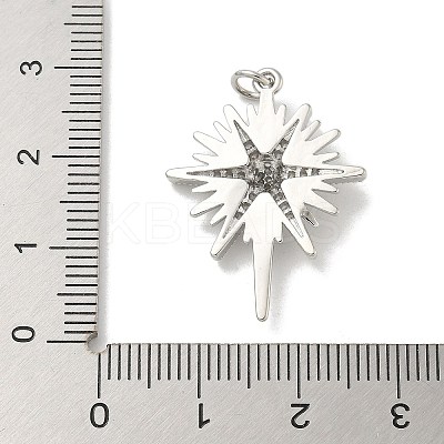 Brass Micro Pave Cubic Zirconia Pendants KK-B124-08P-03-1
