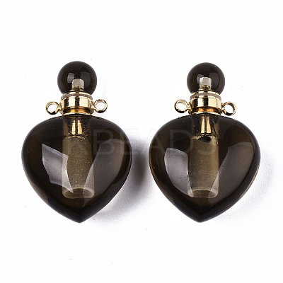 Natural Smoky Quartz Pendants G-T131-16B-1