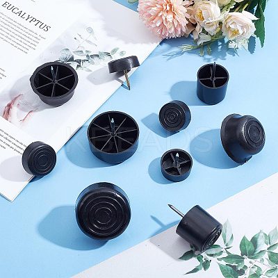 25Pcs 5 Style Plastic Furniture Glide AJEW-GF0006-12-1