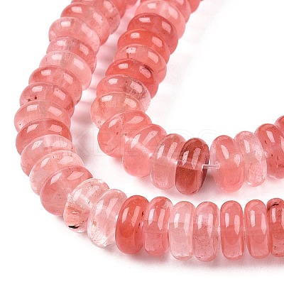 Cherry Quartz Glass Beads Strands G-T138-59-1