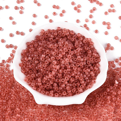 6/0 Transparent Inside Colours Glass Seed Beads SEED-N008-08K-1