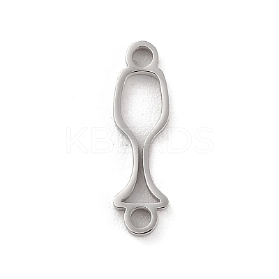 304 Stainless Steel Hollow Connector Charms STAS-K270-34P-1