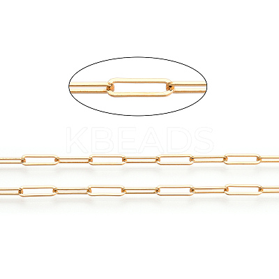 Brass Paperclip Chains CHC-TAC0009-02G-1