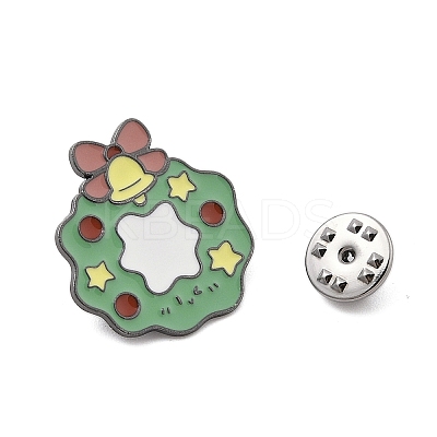 Christmas Theme Zinc Alloy Enamel Pin Brooch for Backpack Clothes JEWB-R003-02EB-02-1