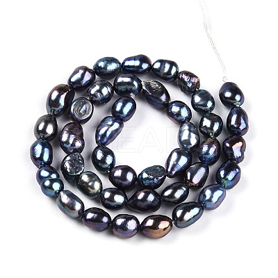 Natural Cultured Freshwater Pearl Beads Strands PEAR-N014-06G-04-1