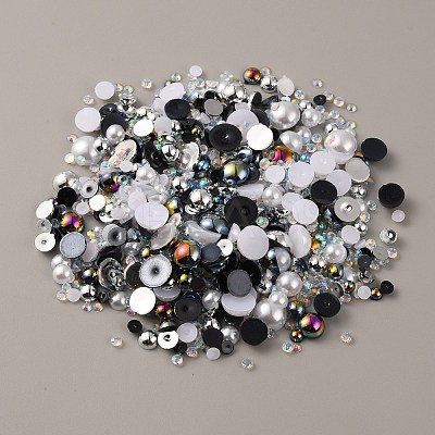 Resin Cabochons RESI-WH0029-14H-1