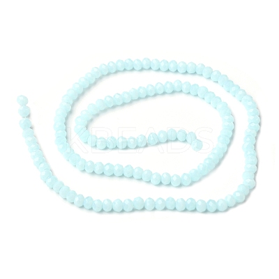 Faceted Rondelle Glass Beads Strands X-GLAA-I033-3mm-11-1