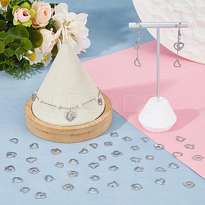 200Pcs 5 Styles 201 Stainless Steel Charms STAS-HS0001-12-1