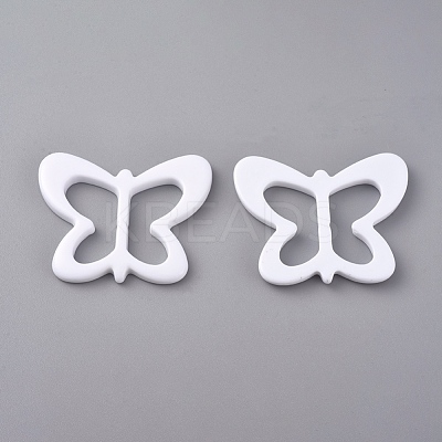 Resin Buckle Clasps RESI-WH0008-25D-1