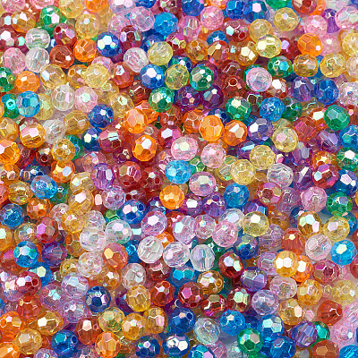 1080Pcs 12 Style Transparent Acrylic Beads PACR-TA0001-11-1