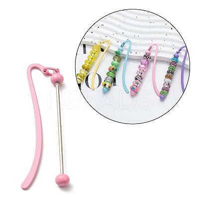 Iron & Alloy Bookmarks with Beadable Bar Pendant AJEW-G055-02B-1