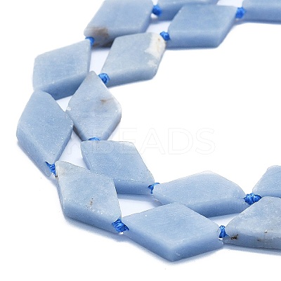 Natural Angelite Beads Strands G-K245-E08-02-1