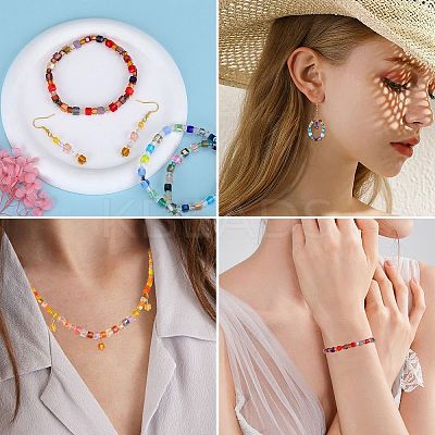 2 Bags Imitation Artificial Crystal Glass Beads GLAA-SZ0001-95B-07-1