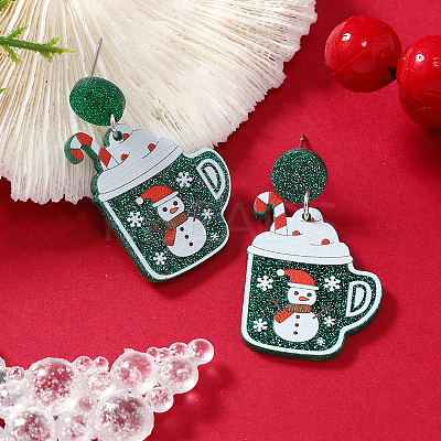 Christmas Acrylic Stud Earrings SK8065-21-1