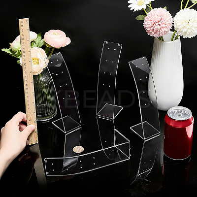 Desktop Acrylic Slant Back Single Necklace Display Stands ODIS-WH0025-234C-1