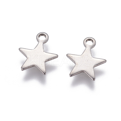 Tarnish Resistant 304 Stainless Steel Charms X-STAS-G190-27P-B-1