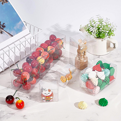 Foldable Transparent PVC Box CON-WH0074-71-1