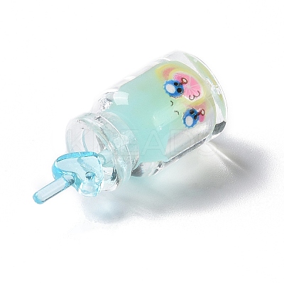 Luminous Transparent Resin Pendants RESI-K019-08-1