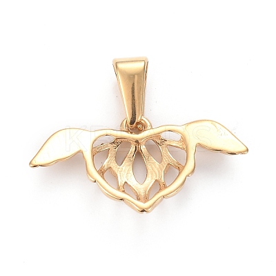 Valentine's Day 304 Stainless Steel Pendants STAS-H110-03G-1