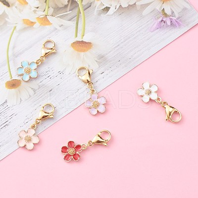 Zinc Alloy Enamel Pendants HJEW-JM00432-1