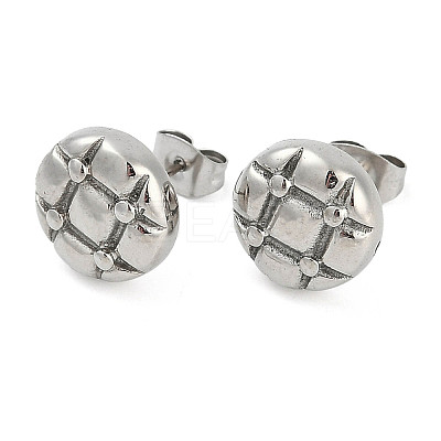 304 Stainless Steel Stud Earrings for Women EJEW-F351-03P-1