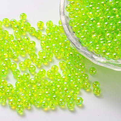 Eco-Friendly Transparent Acrylic Beads X-PL734-4-1