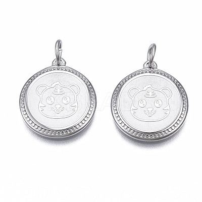 Non-Tarnish 304 Stainless Steel Pendants LS-STAS-N097-225P-1