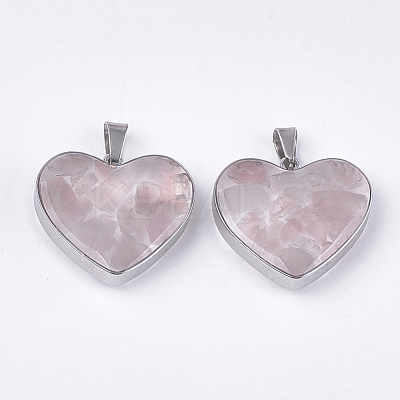 Natural & Synthetic Mixed Stone/Shell Pendants STAS-T043-01-1