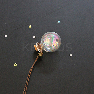 Round Glass Cork Bottles Ornament BOTT-PW0011-46A-1