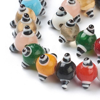 Handmade Bumpy Lampwork Beads LAMP-J092-07B-1