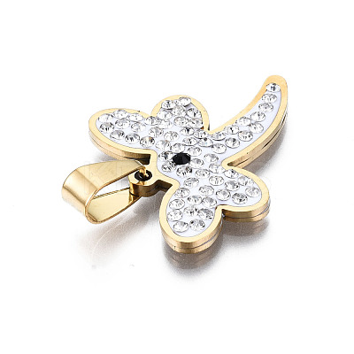 201 Stainless Steel Pendants STAS-T044-218G-1