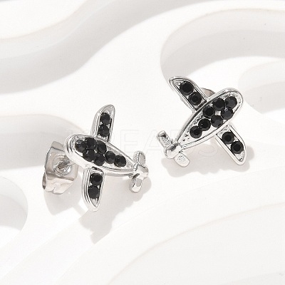 304 Stainless Steel Stud Earrings EJEW-F361-09P-1