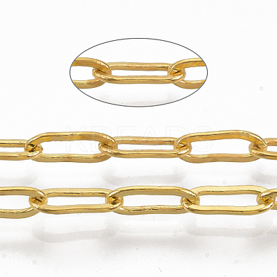 Brass Paperclip Chains X-CHC-S008-001A-G-1