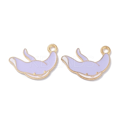 Alloy Enamel Pendants ENAM-O001-08R-G-1