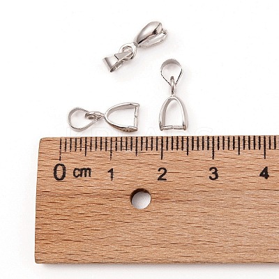 Grade AA Brass Ice Pick Pinch Bails for Pendant Making X-KK-M008-a-08P-NR-1