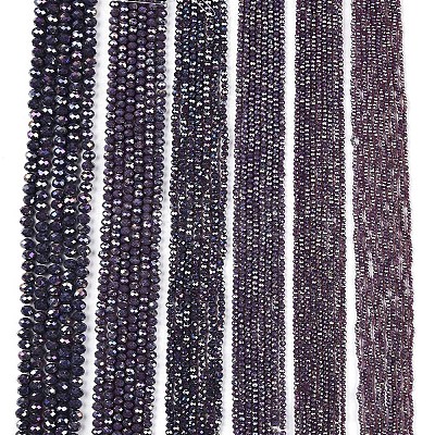Electroplate Glass Beads Strands EGLA-A044-P8mm-B11-1