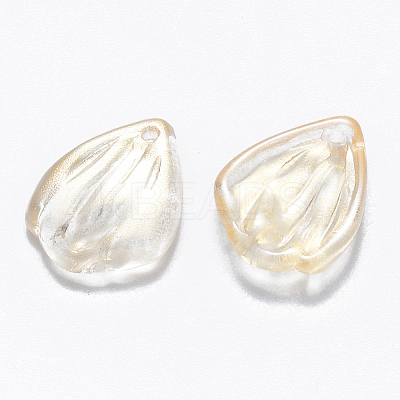 Transparent Spray Painted Glass Pendants LS-GLAA-T016-27D-1