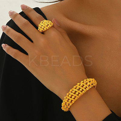 Vintage Luxurious Zinc Alloy Middle Eastern Style Jewelry Set for Women YU2204-1