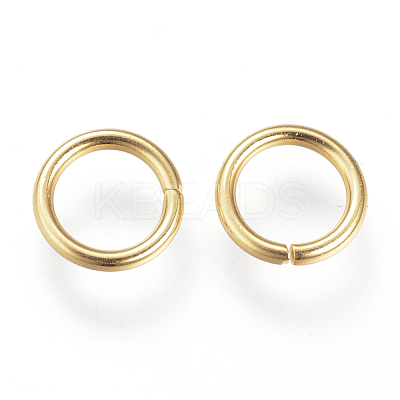 304 Stainless Steel Open Jump Rings STAS-Q186-02G-8x1.2-1