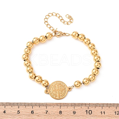 304 Stainless Steel Link Bracelets BJEW-B163-02G-1