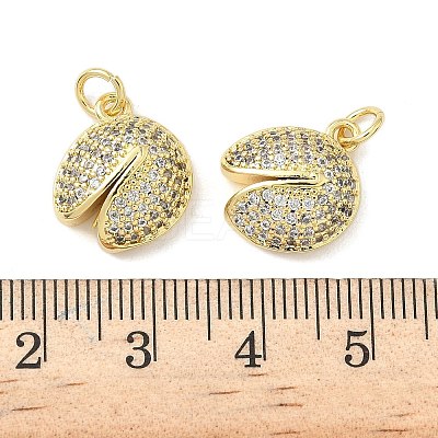 Brass Micro Pave Cubic Zirconia Pendants KK-Z120-26G-1