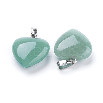 Natural Green Aventurine Pendants G-E434-08P-1