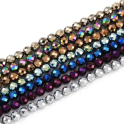 Electroplated Synthetic Non-magnetic Hematite Beads Strands G-H072-B01-01-1